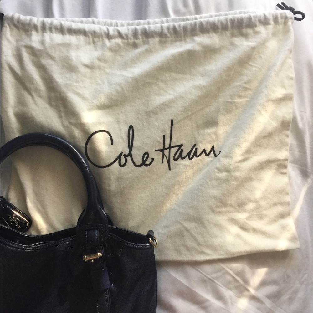 Cole Haan Shinny Navy Purse